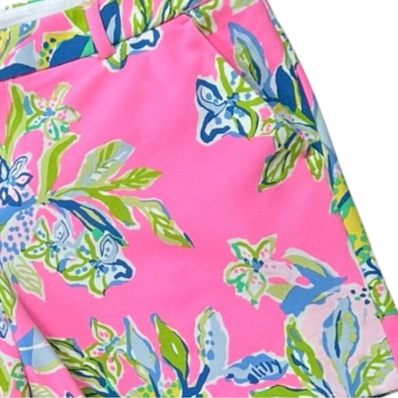 NWT Lilly Pulitzer Knit Callahan
Shorts Sz 14 Stretch pink Squeeze The Day - Picture 4 of 9